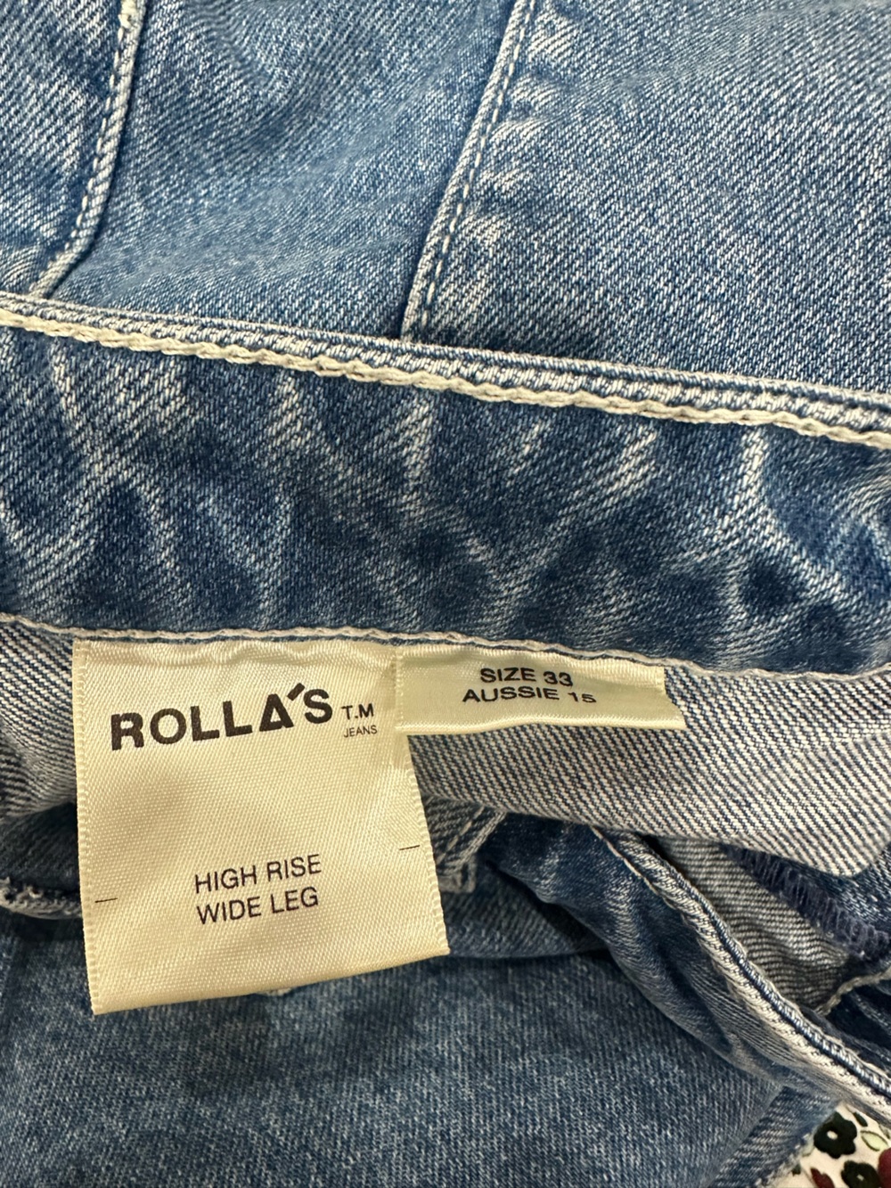 Rolla’s Sailor Rigid Denim High Rise Wide Leg Jeans - Picture 4 of 4